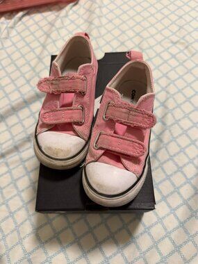 Used. Worn. Pink Converse Chucks. Size 10T
